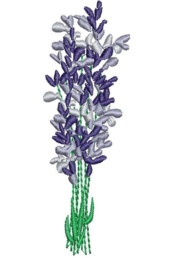 The program for machine embroidery of the Lavender